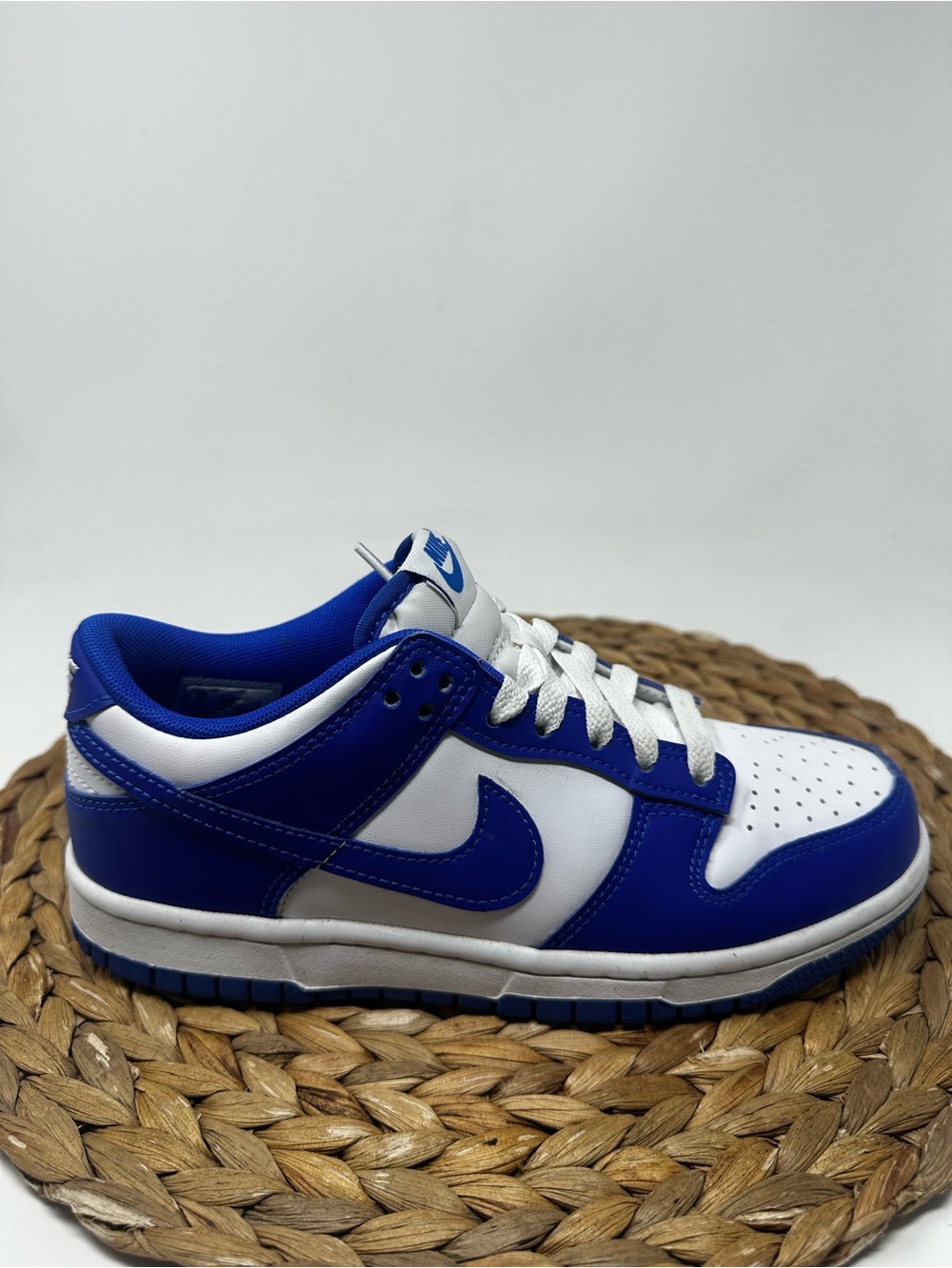 Nike Dunk Low Sneakers Concord Blue White Size 5 Youth, 6.5 Women's
